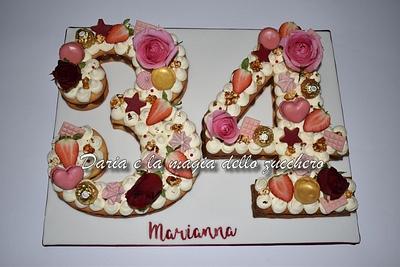 Cream tarte for 34 th - Cake by Daria Albanese