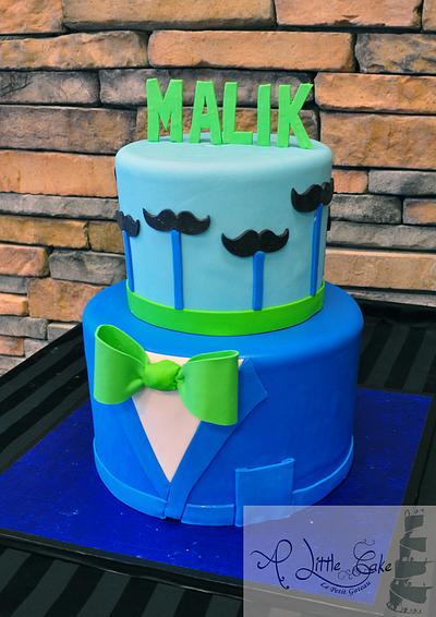 Little Man Mustache & Bow Tie Cake - Cake by Leo Sciancalepore