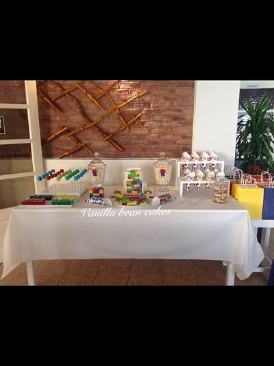 Lego candy table - Cake by Vanilla bean cakes Cyprus