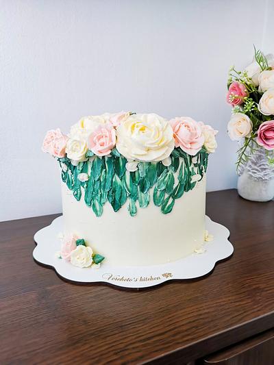 Stunnig flower cake  - Cake by Vyara Blagoeva 