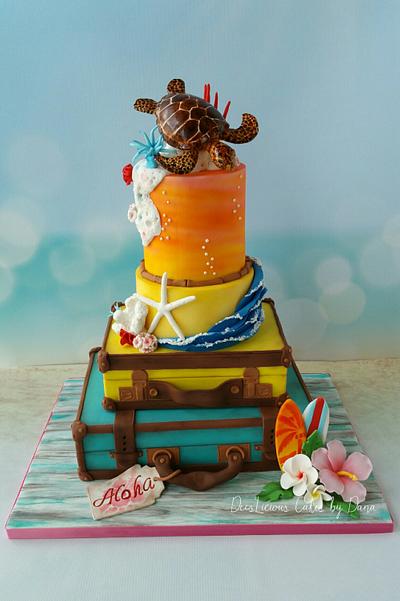 Hawai'i "Around the World in Sugar" Collaboration  - Cake by Dees'Licious Cakes by Dana