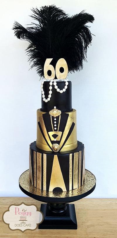 Art Deco Wedding Cake - Cake by Peggy Does Cake