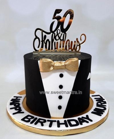 Tuxedo Gentleman theme cake - Cake by Sweet Mantra Homemade Customized Cakes Pune