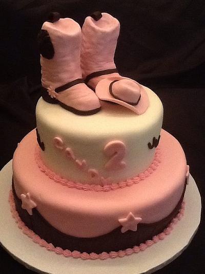 Cowgirl theme birthday - Cake by John Flannery