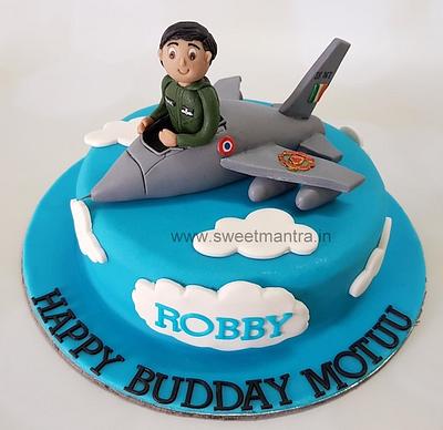 Air force pilot theme cake - Cake by Sweet Mantra Homemade Customized Cakes Pune