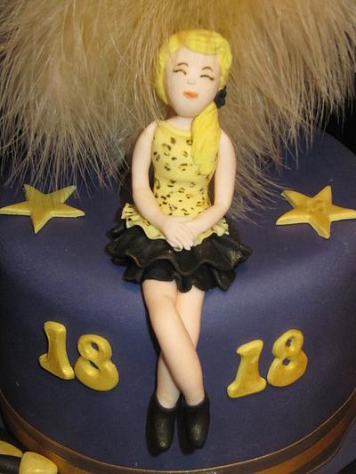 purple and gold, girls world cake  - Cake by d and k creative cakes