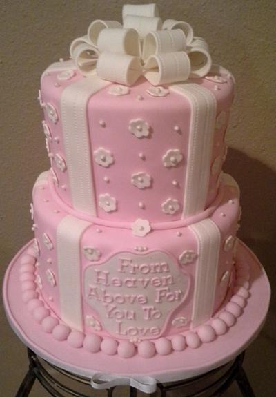 "From Heaven Above For You To Love" - Cake by Cakes by Vicki