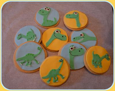 The good dinosaur cookies - Cake by Konstantina - K & D's Sweet Creations