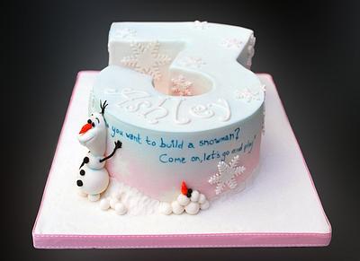 Do you want to build a snowman? - Cake by Danielle Lainton