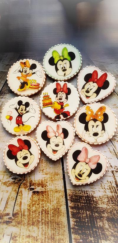 Minnie and Mikey Mouse cookie set - Cake by DDelev