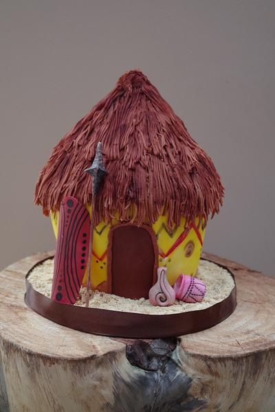 Mud hut - Cake by lorraine mcgarry