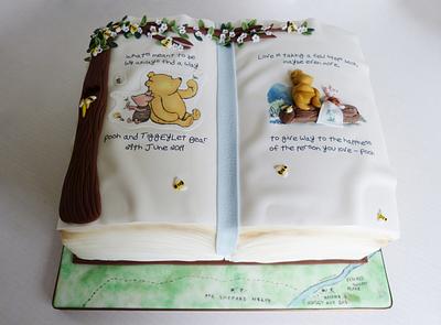 Winnie the Pooh book wedding cake - Cake by Angel Cake Design