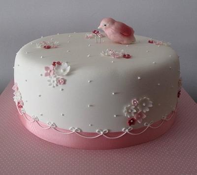 pink bird - Cake by Francisca Neves