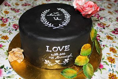 chalk board cake - Cake by Nandita