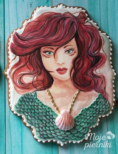 Mermaid portrait - Cake by Ewa Kiszowara