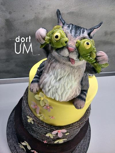 Crazy lazy fat cat  - Cake by dortUM