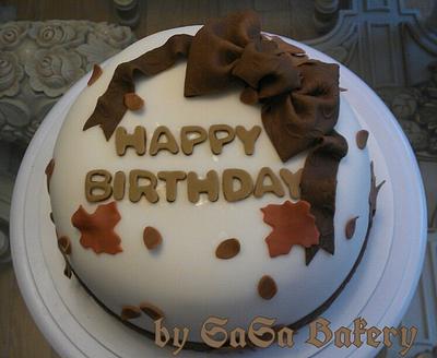autumn birthday cake - Cake by SaSaBakery