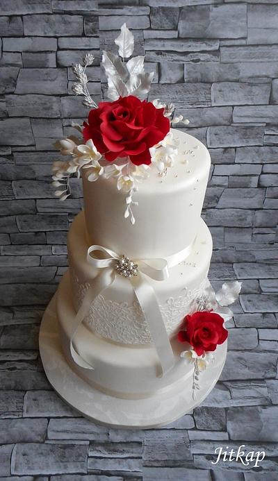 Svatební romantická sada - Cake by Jitkap