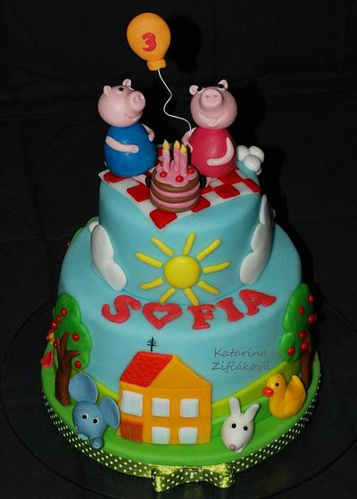 Peppa pig - Cake by katarina139