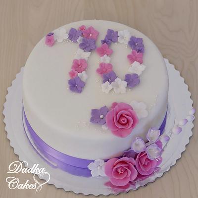 70th birthday - Cake by Dadka Cakes