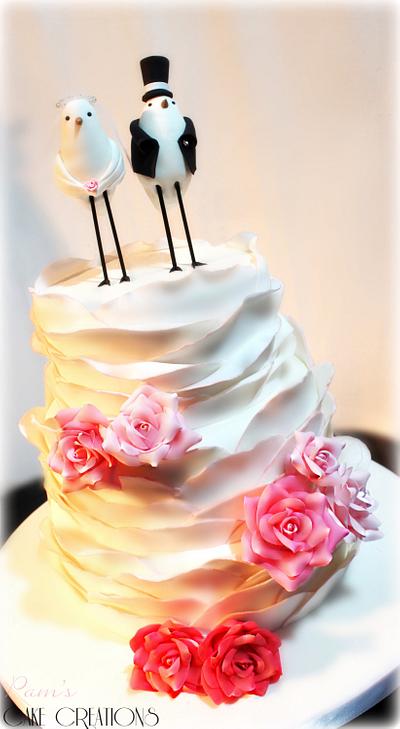 wedding cake romantic - Cake by Pamela Iacobellis