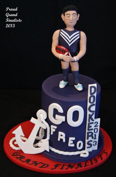  FREMANTLE DOCKERS Grand Finalists 2013 CAKE - Cake by Julie Anne White