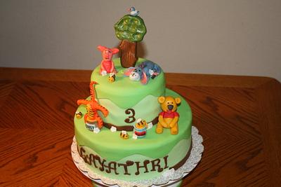 Winnie the pooh and friends - Cake by Chaitra Makam