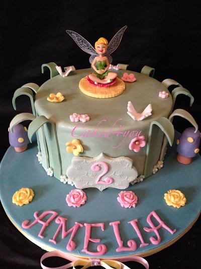 Tinkerbell Cake - Cake by Clare Caked4you