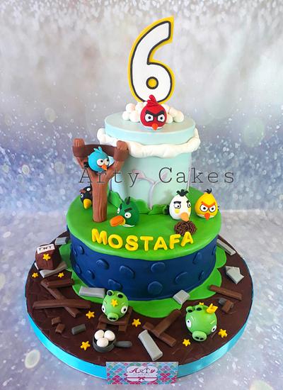 Angry bird cake by Arty cakes  - Cake by Arty cakes
