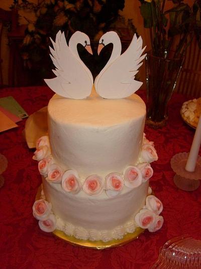 George and Nina's Wedding Cake - Cake by Pamela