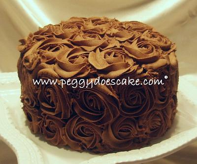 More Chocolate Roses Cake - Cake by Peggy Does Cake
