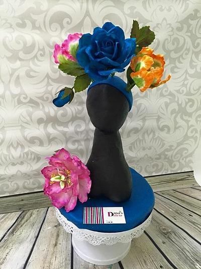 Blue flowers  - Cake by Dinadiab