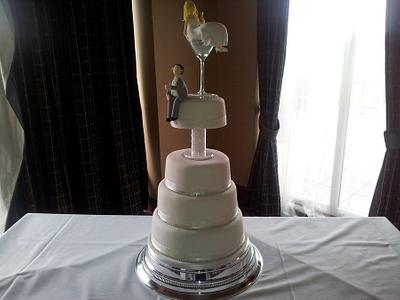 Martini Glass Wedding Cake - Cake by L.Huckle