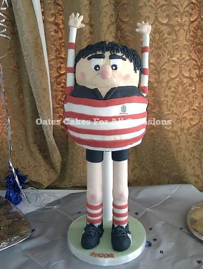 rugby player - Cake by oatescakes