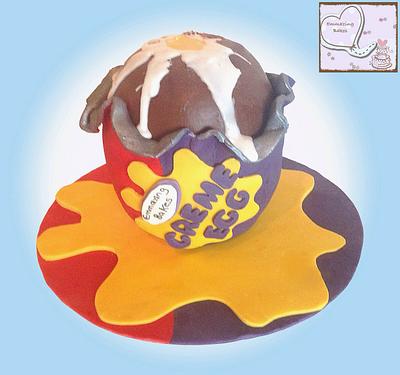 Cadburys creme egg cake.. How do you eat yours? - Cake by Emmazing Bakes