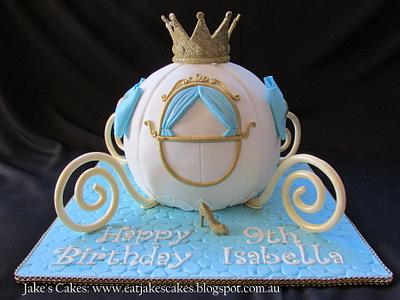 Sparkly Cinderella Carriage cake - Cake by Jake's Cakes