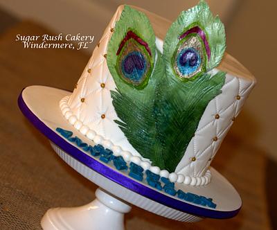 Peacock Themed Anniversary Cake - Cake by FLSugarRush