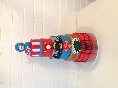 Super hero cake - Cake by Kathy Cope