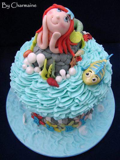 Little Mermaid Giant Cupcake....my way - Cake by Charmaine 