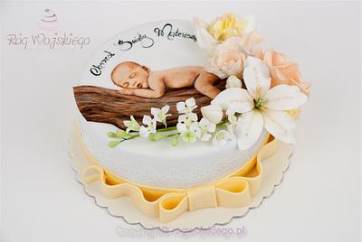 Baptism Christening cake / Tort na Chrzest - Cake by Edyta rogwojskiego.pl