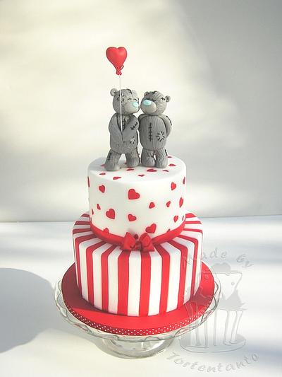 Teddy bears in love - Cake by Monika