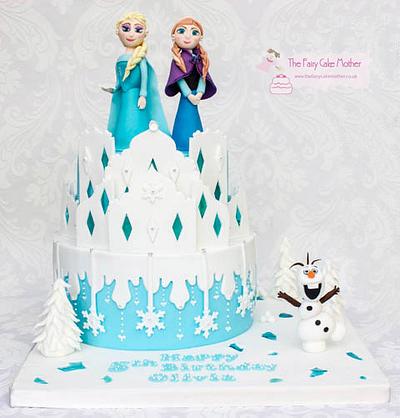 Frozen Inspired Cake - Cake by The Fairy Cake Mother