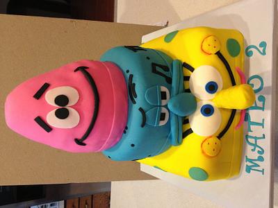 Spongebob  - Cake by Stacymarie
