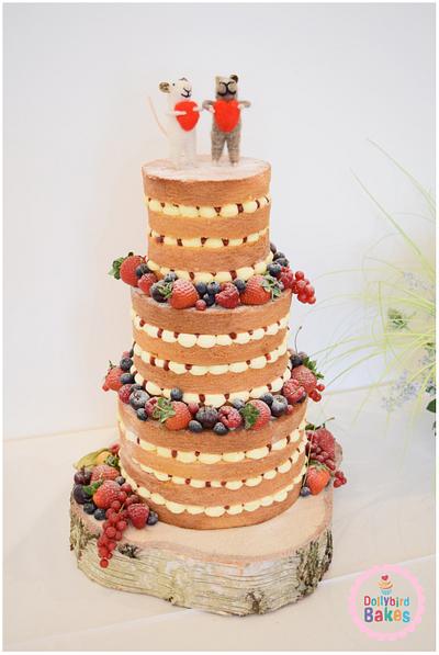 Fruity Naked Wedding Cake - Cake by Dollybird Bakes