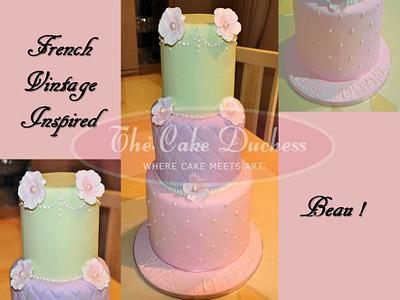 Vintage Pastels - Cake by Sumaiya Omar - The Cake Duchess 