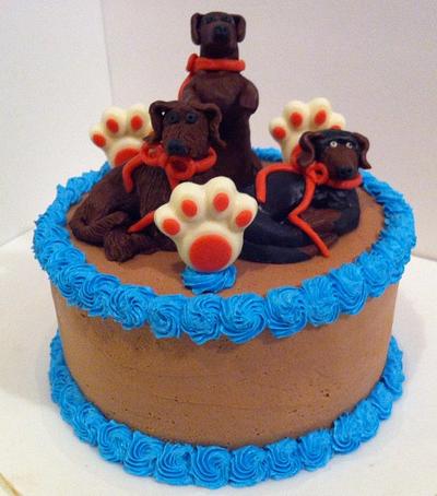 3 weeinie dogs - Cake by sevenheavenlysweets