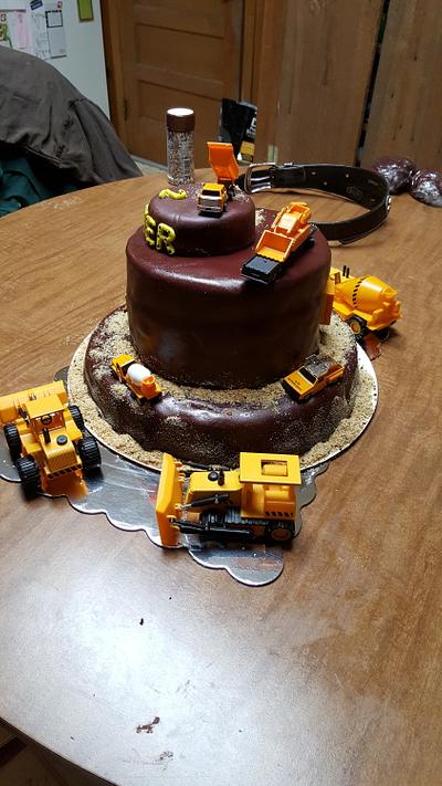 Truck Tunnel - Cake by Angie