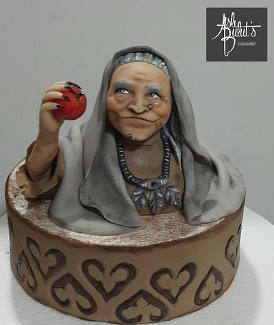 Sugarpaste witch bust - Cake by aslibult