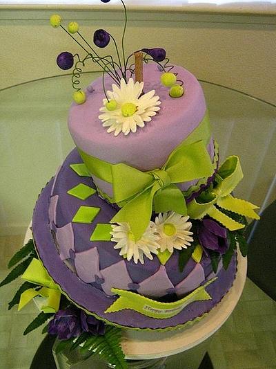 Slanted Or Topsy Turvy Cake - Cake by Cakeicer (Shirley)