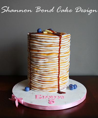 Stack of Pancakes Cake - Cake by Shannon Bond Cake Design